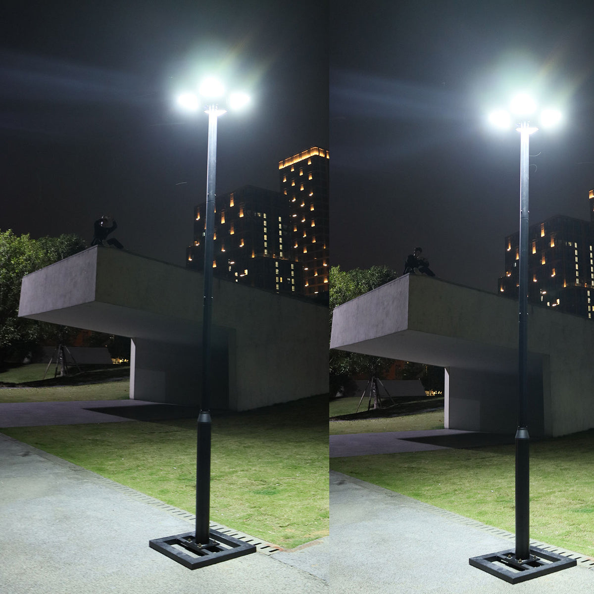 Lampadaire UFO (avec poteau de 3 mètres)
