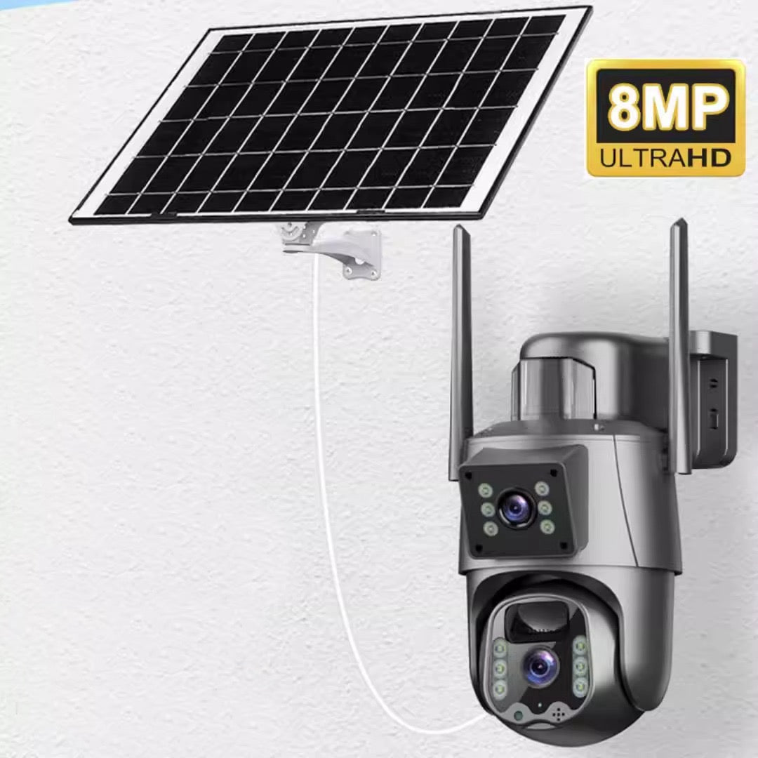 Caméra Solaire Double Objectif (WIFI)