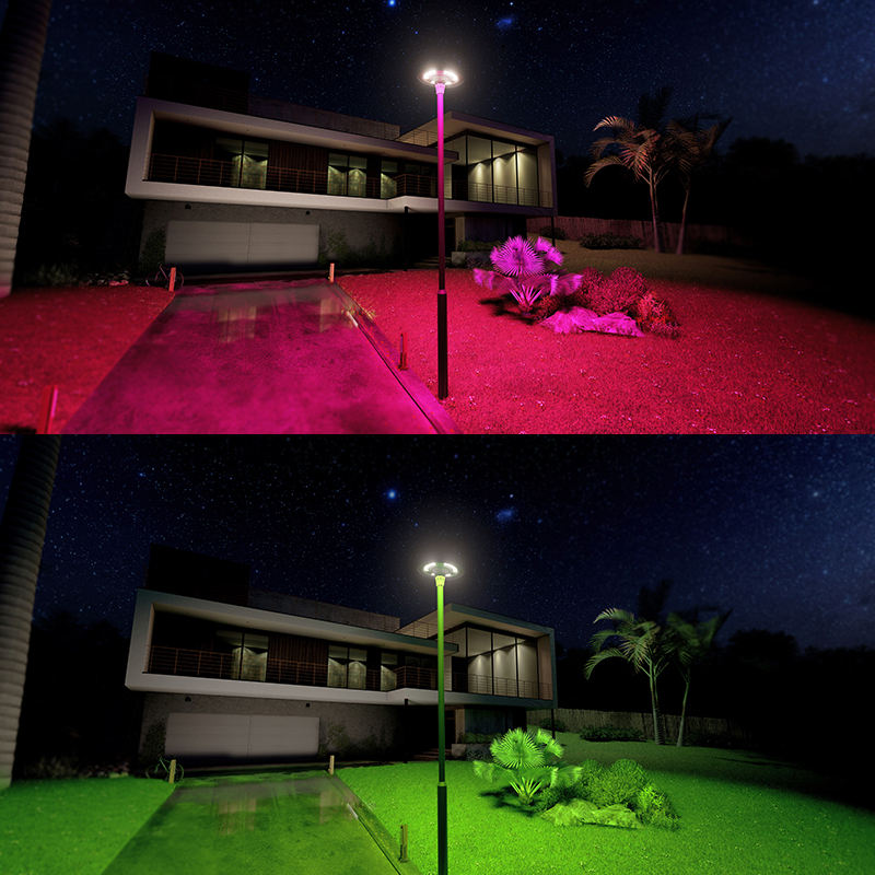 Lampadaire 360° (avec poteau de 3 mètres)